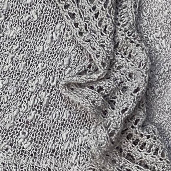 Arden B Gray Ruffle Cocoon Cardigan Size XS/S - Picture 5 of 9